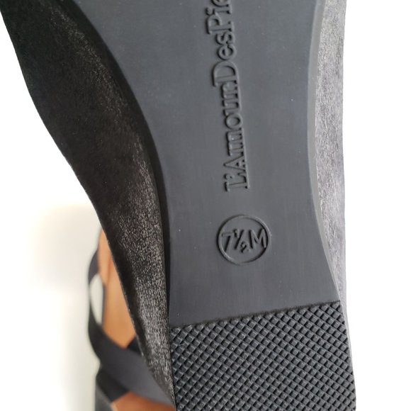 L'Amour Des Pieds Maryjane Comfort Shoes Gray Leather Slip On Strappy Shoe 7.5 - Picture 10 of 12